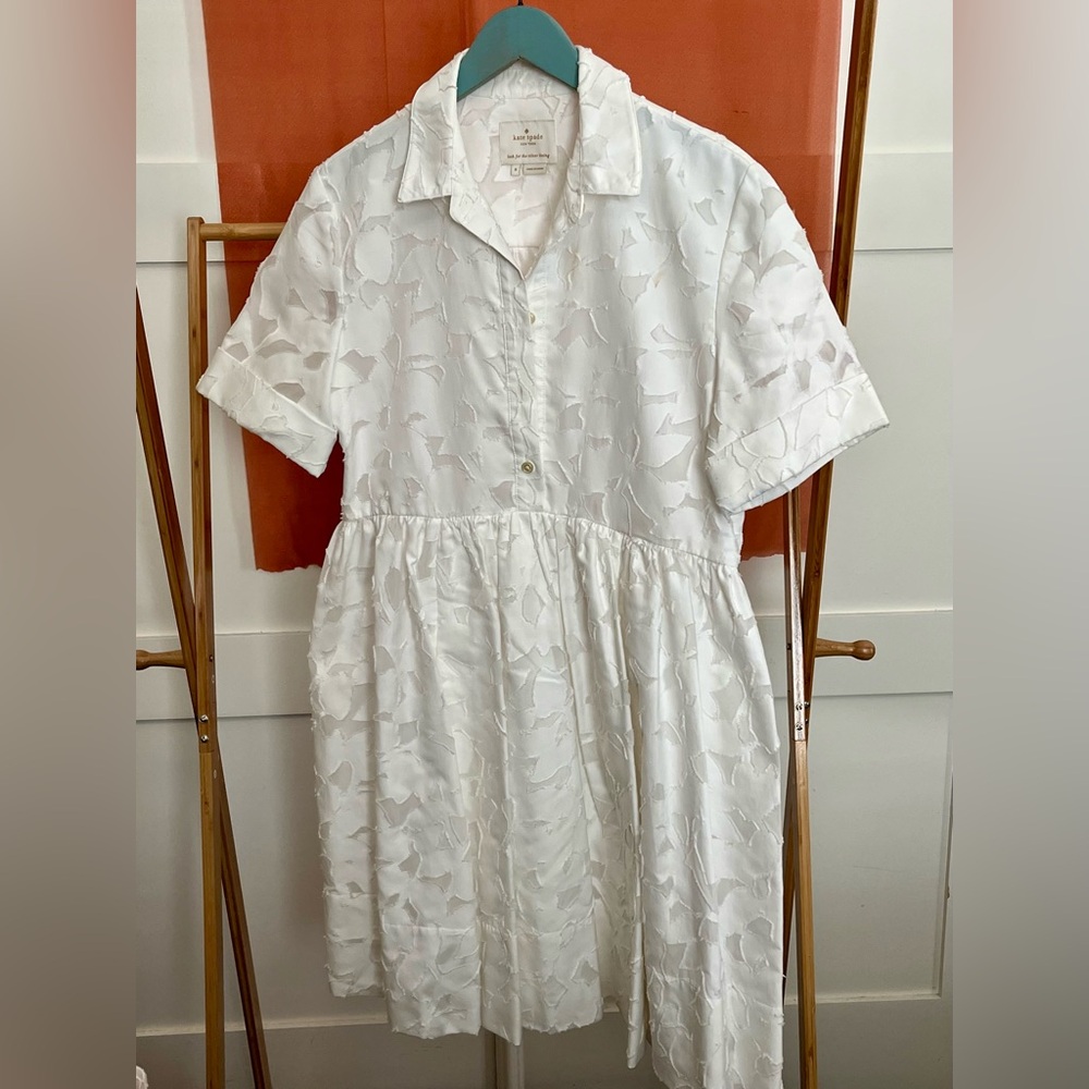 Kate Spade White Midi  (tobin dress)